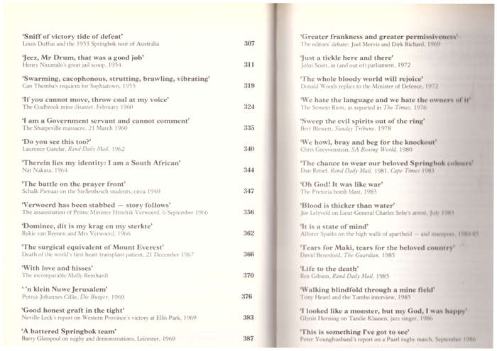 South African Despatches Two Centuries of the Best in South African Journalism