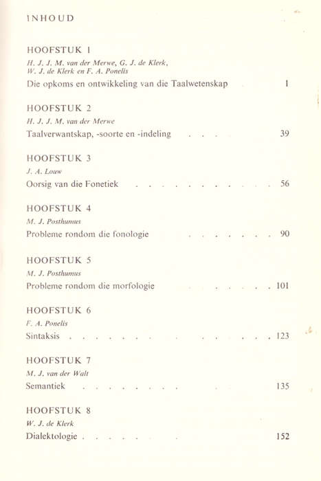 Inleiding tot die Taalkunde