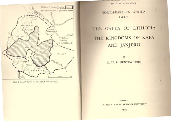 The Galla of Ethiopia, The Kingdoms of Kafa and Janjero