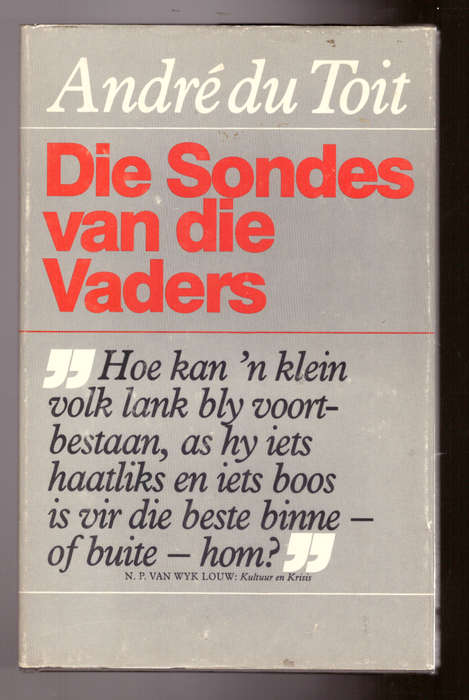 Die sondes van die vaders, (André du Toit)