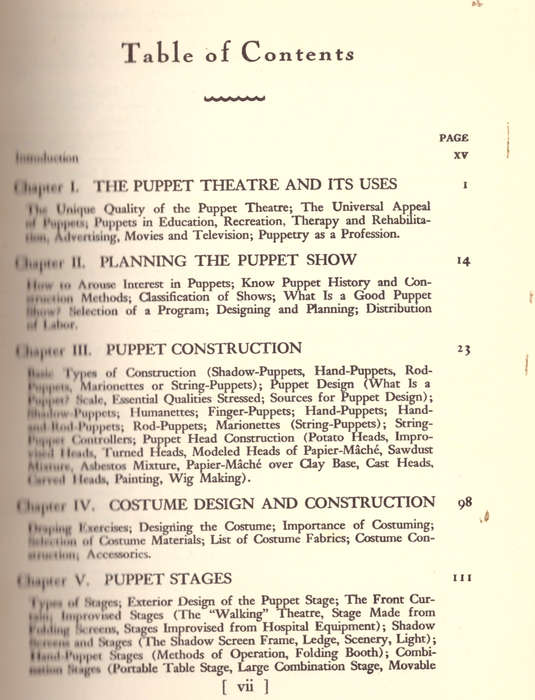 The puppet Theatre Handbook, A complete guide for the puppeteer