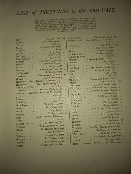 The World`s Famous Pictures (second volume) ca 1927