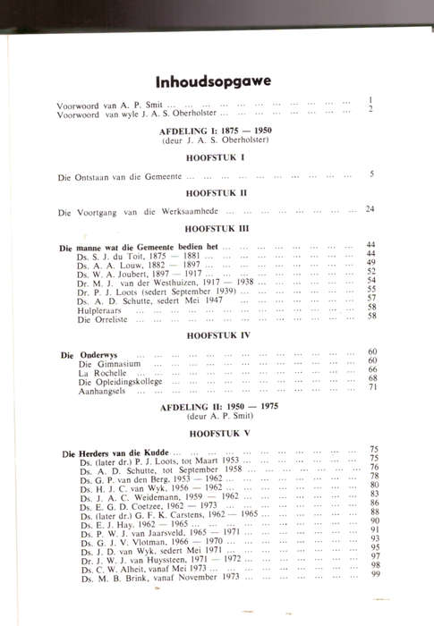 Eeufees by die Toringkerk Ned. Geref, Gemeente Noorder-Paarl 1875-1975