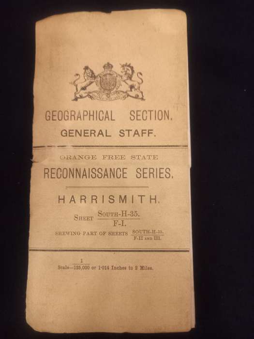 Harrismith map - Geographical Section, General Staff, Orange Free State Reconnaissance series 1912