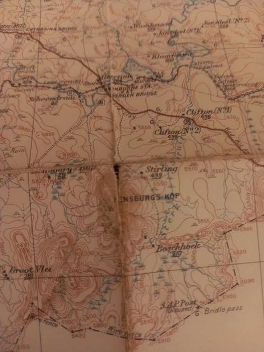 Harrismith map - Geographical Section, General Staff, Orange Free State Reconnaissance series 1912