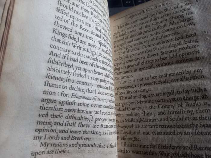 The Argvments of Sir Hutton Knight, and Sir George Croke Knight ...1641