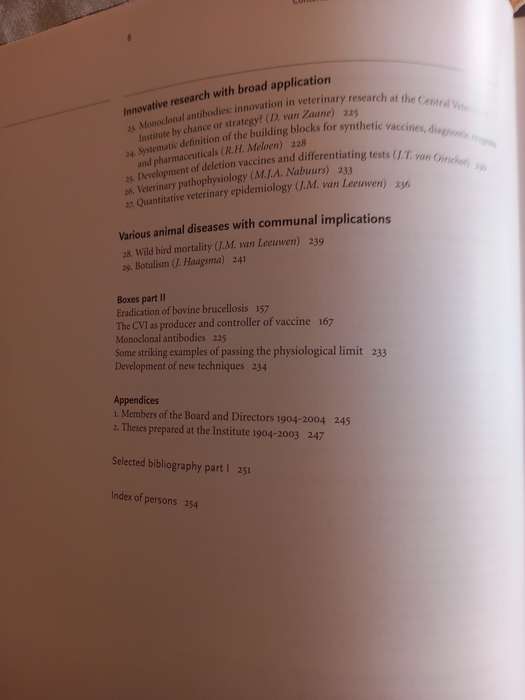 Strictly Scientific and Practical Sense, A century of the central veterinary institute....