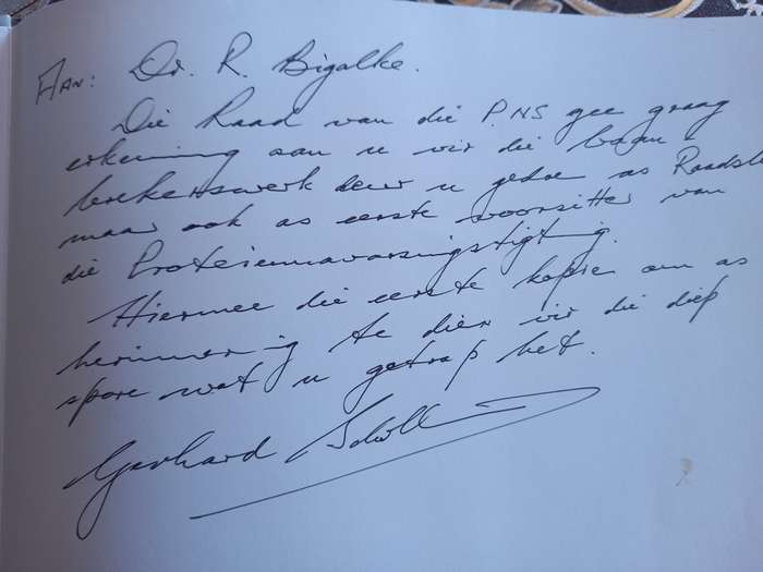 Protein Research Foundation SA, 25 years (SIGNED)
