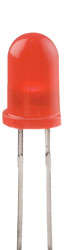 LED 5mm Red Diffused 150mcd