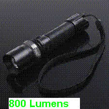 800 Lumen Rechargeable CREE LED Torch with adjustable zoom function