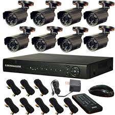 8CH full D1 H.264 DVR Security System with 8 CMOS Indoor/Outdoor Night Vision Surveillance Camera's