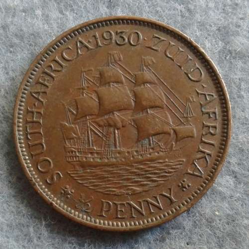 1930 SAU 1/2 PENNY