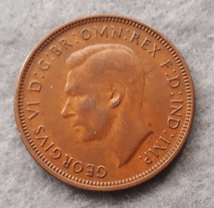 1946 Australia half penny