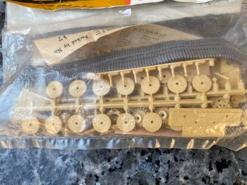 Vintage Airfix Tiger tank model