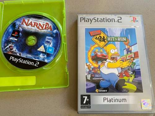 PS2 Bundle - Narnia and The Simpsons - Cheap