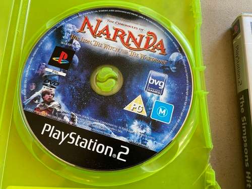 PS2 Bundle - Narnia and The Simpsons - Cheap