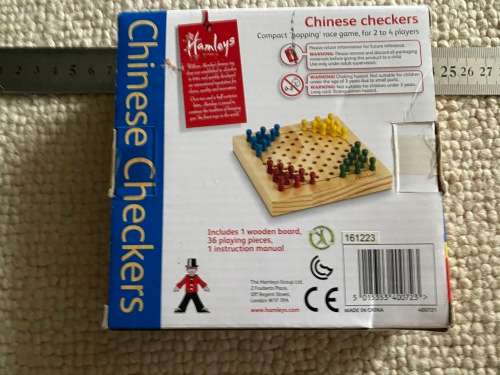 Brand new Chinese Checkers game Hamleys