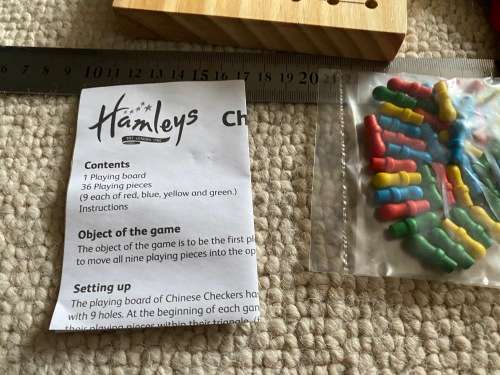 Brand new Chinese Checkers game Hamleys