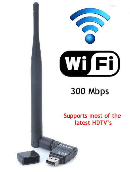 300mbps Wireless Adapter / Card with support for the latest HD Televisions