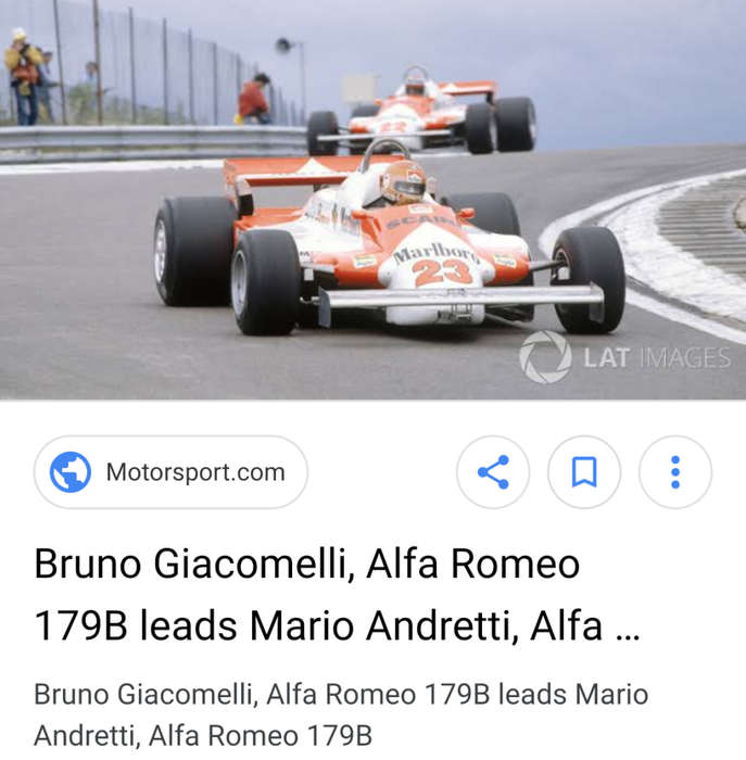 F1 Formula1 Alfa Romeo 179B Bruno Giacomelli 1981 Vitesse Limited Edition