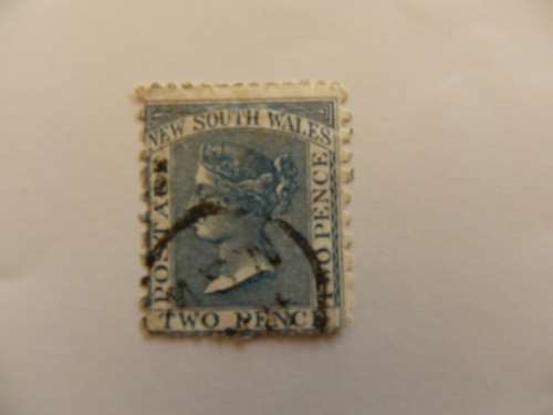 New South Wales (1862) - 2d Used stamp (SG @ 2 GBP)