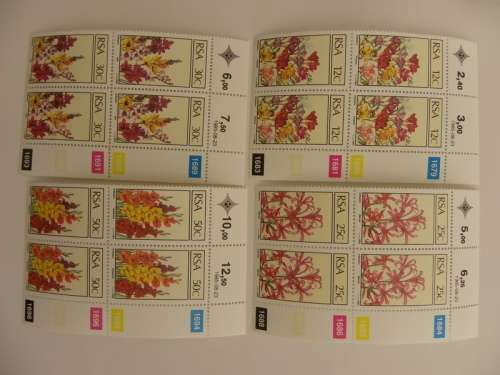RSA 4.13 (1985) - Floral Emigrants Mint Control Block Set