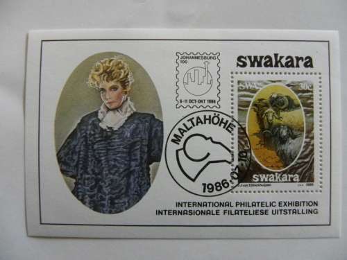 SWA SAF01 (1986) - Karakul Industry CTO Cancelled Miniature Sheet