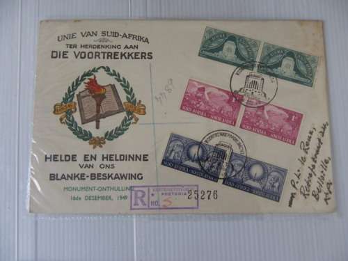 Union (1949) - Inauguration of the Voortrekker Monument Illustrated FDC