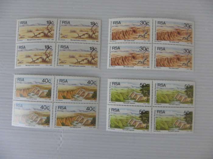 RSA 4.09 (1984) - SA Bridges Mint Block Set of 4 Stamps