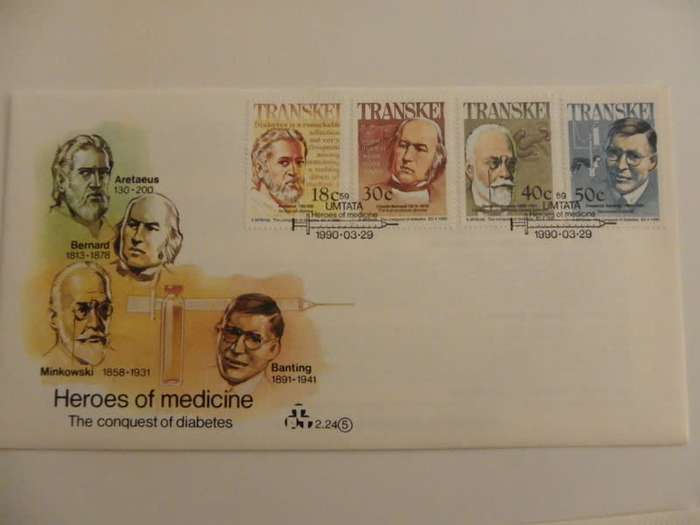 Transkei 2.24 (1990) - Heroes of the Medicine (5th Series) Illustrated FDC