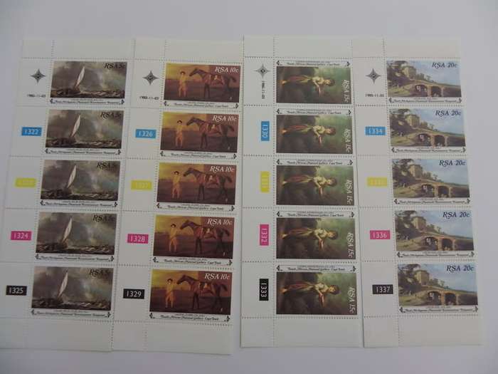 RSA 3.25 (1980) - National Art Gallery Mint Control Block Set