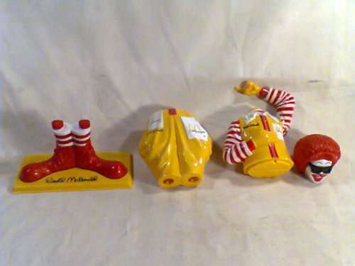 FOR The Collector.Ronald McDonald's = Binocular,Water squirt,slide show inside head + Roller Stamps