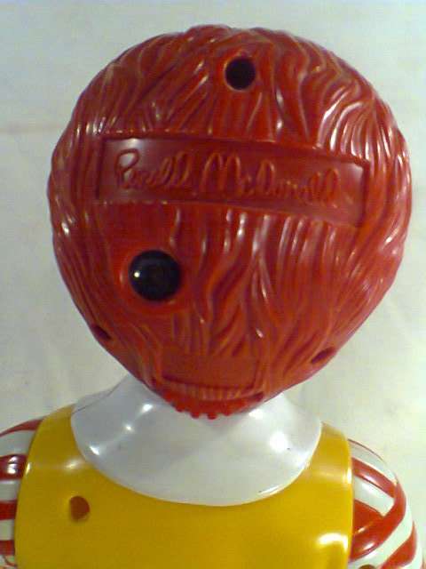 FOR The Collector.Ronald McDonald's = Binocular,Water squirt,slide show inside head + Roller Stamps