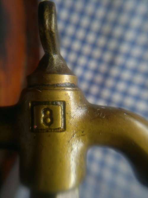 Awesome Oak wine barrel with brass spigot on stand. Ideal to use or display. In good condition.