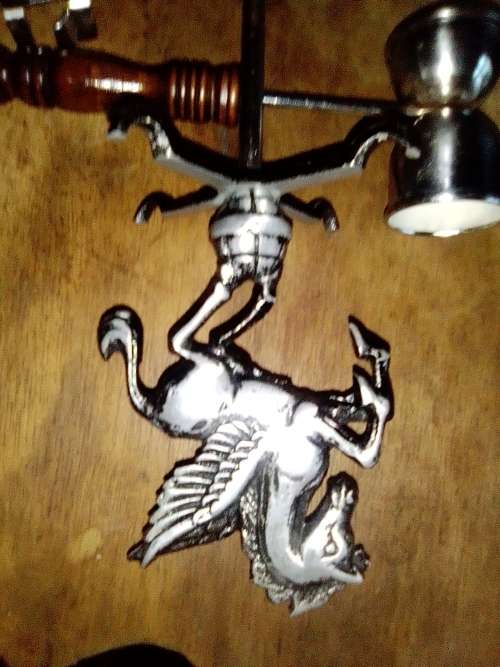 Wow 3 Bar Items. A Soda pump Fire Hydrant, Clear Ice crusher. Old Knight bar accessories on hanger.