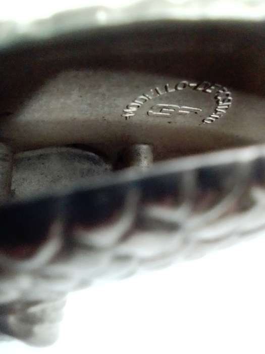 A {$250} 1960 `Modello Depositato` Fish Servette Holder made in ITALY + 2 x Indian S/Plate Vase`s