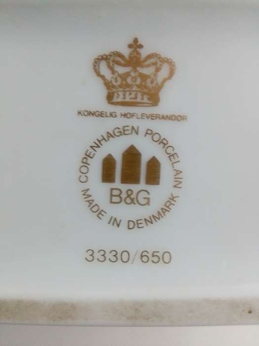 VINTAGE RETRO COPENHAGEN PORCELAIN BING & GRONDAHL SOPHUS BERENDSEN TEA CADDY