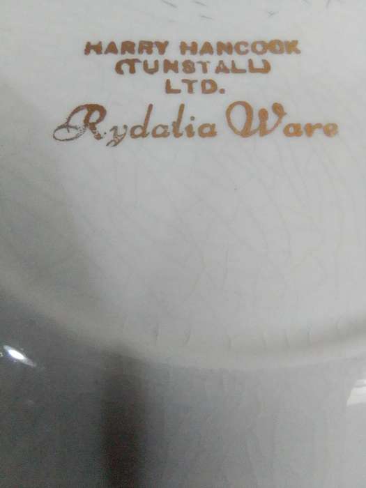 WoW A Crown Devon cup, A Tunstall plate, 2 x Sandland Ware Pin Trays.  4 Items