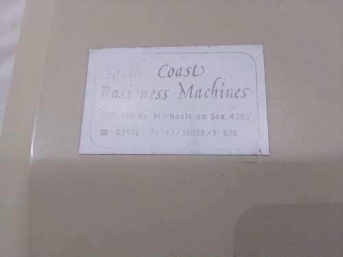 A Brother Typewriter in original case, In working condition.