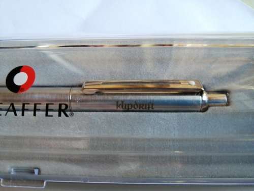 White dot Sheaffer pen in box - Marked Klipdrift Brand New