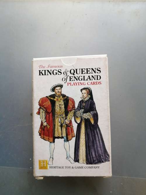 The Famous Kings and Queens of England Playing cards in brand new condition