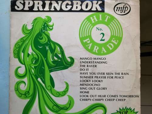 Springbok Hit Parade  Number 2 Record LP!
