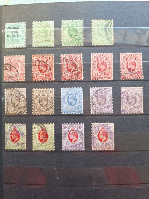 Vintage Orange River Colony stamps