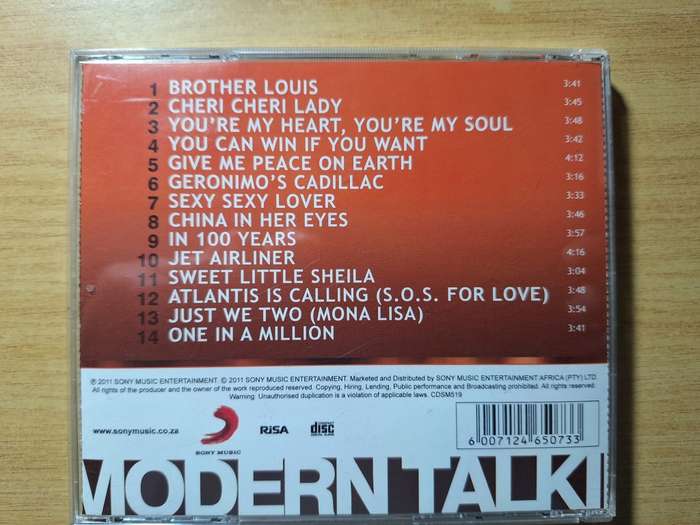 Modern Talking - 14 great hits CD
