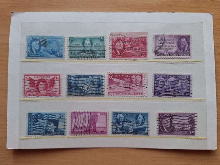 Vintage Rare United States postage stamps most from 1945!