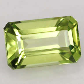 Natural Mined Baguette Peridot 3 - 3.5 x 6 - 6.5mm 0.25 cts