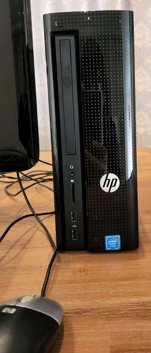HP Slimline 260-a100ni tower including monitor,keyboard and mouse