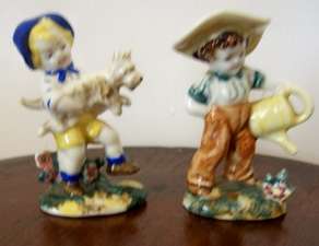 PAIR OF ADORABLE VINTAGE ORNAMENTS.