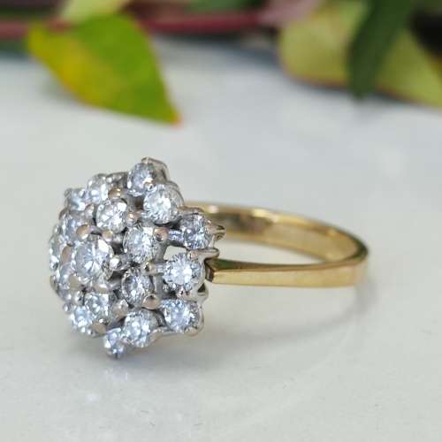Diamond Cluster Ring #1021