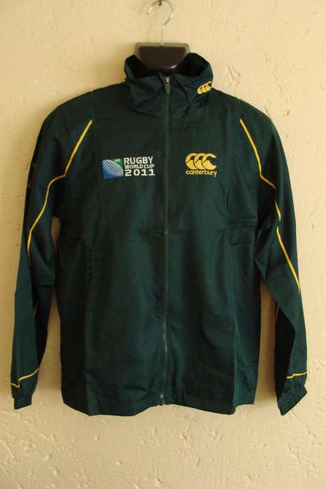 Collectors 2011 World Cup Springboks Jacket with Hidden Hood Large